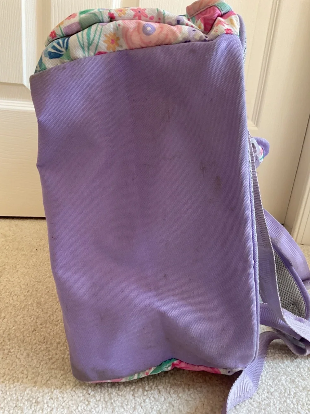 Lavender Floral Blooms Mackenzie Large Backpack